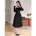 thumbnail image 1 of Robes de Soirée Élégantes pour Femmes 2023 Robe Longue Décontractée à Manches Bouffantes pour le Printemps et le Bal Mode Coréenne Robe de Soirée pour Femmes, 1 of 5