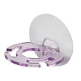 thumbnail image 4 of Billuyoard Soporte de plástico para cepillos de portátil montado en la pared resistente al agua autoadhesivo estante para afeitadora sin Juegos de accesorios de baño Púrpura transparente Billuyoard  HA000095-02B, 4 of 6