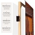 thumbnail image 4 of Oriental Furniture 6 ft. Tall Double Sided Doors Canvas Room Divider 4 Panel, 4 of 5