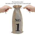thumbnail image 5 of Numbered Burlap Wine Bags for Blind Wine Tasting Party Supplies, 10pcs Reusable Hessian Cloth Bottle Gift Bags with Kraft Tags, 5 of 5