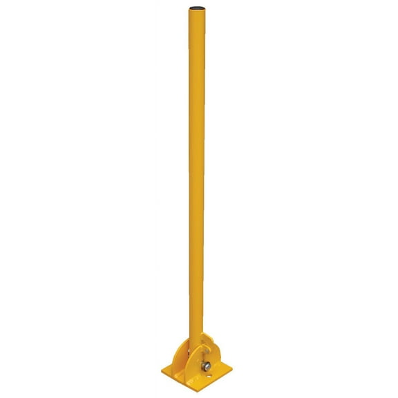 Vestil BOL-FD-36-Y Yellow Folding Bollard, Steel, Diameter, 42" Extended Height