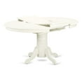 thumbnail image 7 of HomeStock 5 Piece Dining Set Contains An Oval Kitchen Table With Bohemian Bliss Leaf And 4 Upholstered Chairs, Linen White, 7 of 7
