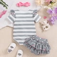 thumbnail image 7 of Paguaki Baby Girl Clothes Summer Elephant Print Top And Shorts 3-Piece Set With Headband Romper Style Outfit, 7 of 7