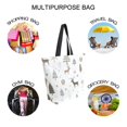 thumbnail image 7 of FORMRS Womens Canvas Tote Bag with Zipper Inner Pocket Shoulder Handbag, Christmas Forest, 7 of 7