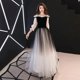 thumbnail image 3 of Vestido de noche para mujer, elegante y hermoso, mangas abullonadas, esponjoso, para ocasiones formales, graduación, envío gratis, nuevo estilo, 2023, 3 of 4