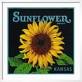 thumbnail image 2 of Art.com Kansas - Sunflower Brand Crate Label Art Print by Lantern Press, White Frame Wall Art, 29" x 29", 2 of 5