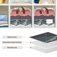 thumbnail image 4 of Yayeee Foldable Storage Basket for Shelves with Handles Set of 2 Waterproof Cloth Bins, Abstract Elephant, 4 of 7