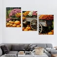 thumbnail image 4 of Ullo0ord  Farmhouse Fall Wall Art - Autumn Harvest Scene Canvas Wall Art - Beautiful Pumpkin Fall Scenery - Country Thanksgiving Wall Art for Living Room Bedroom Decor  12x16x3pcs, 4 of 6