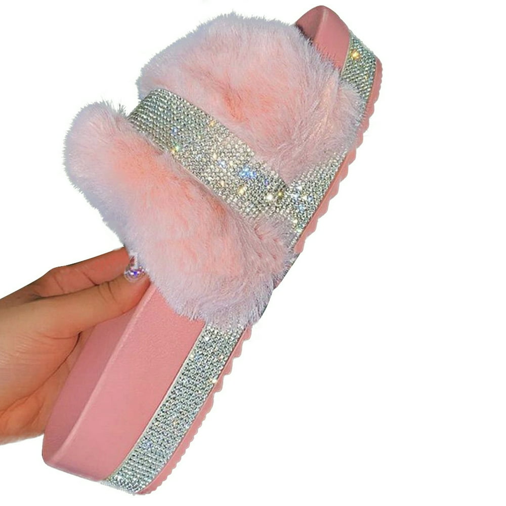 waterproof platform thick heel casual slippers