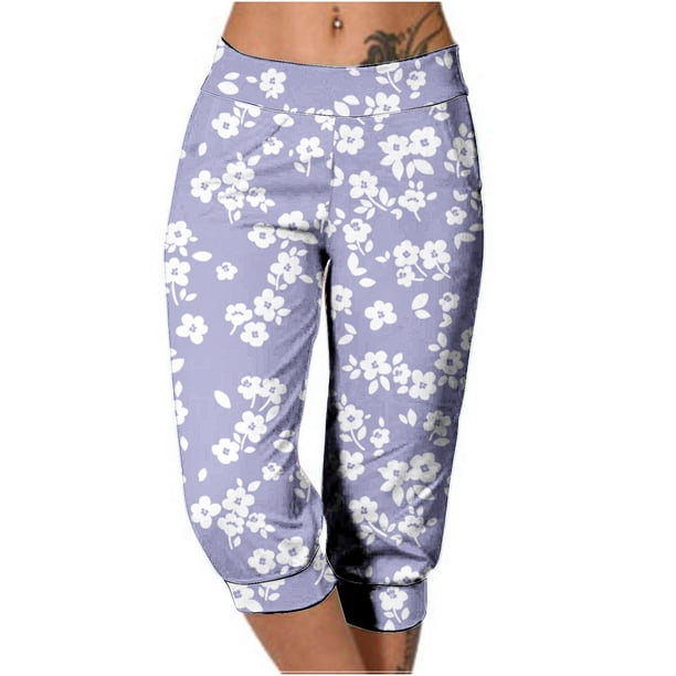 Pantalones Largos Sueltos Casuales de Mujer con Corbata Elástica en la Cintura Y Bolsillos para el Uso Diario