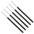thumbnail image 5 of 5 Pcs Draw Hook Threader Crochet Tools - Black, as described, 5 of 5