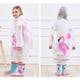 thumbnail image 3 of Capa de lluvia para niños Capa impermeable con capucha inflable Chaqueta impermeable Niños Niñas Poncho Ropa de lluvia reutilizable oso de fresa Electrónica, 3 of 5