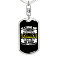 thumbnail image 5 of Let Your Heart Lord Psalm 31:34 Stainless Steel or 18k Gold Premium Swivel Dog Tag Keychain, 5 of 10