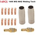 thumbnail image 5 of 14 Pcs Mag Mig-14Ak Consommables de Torche de Soudage Support de Buse de Gaz de Torche, 5 of 5
