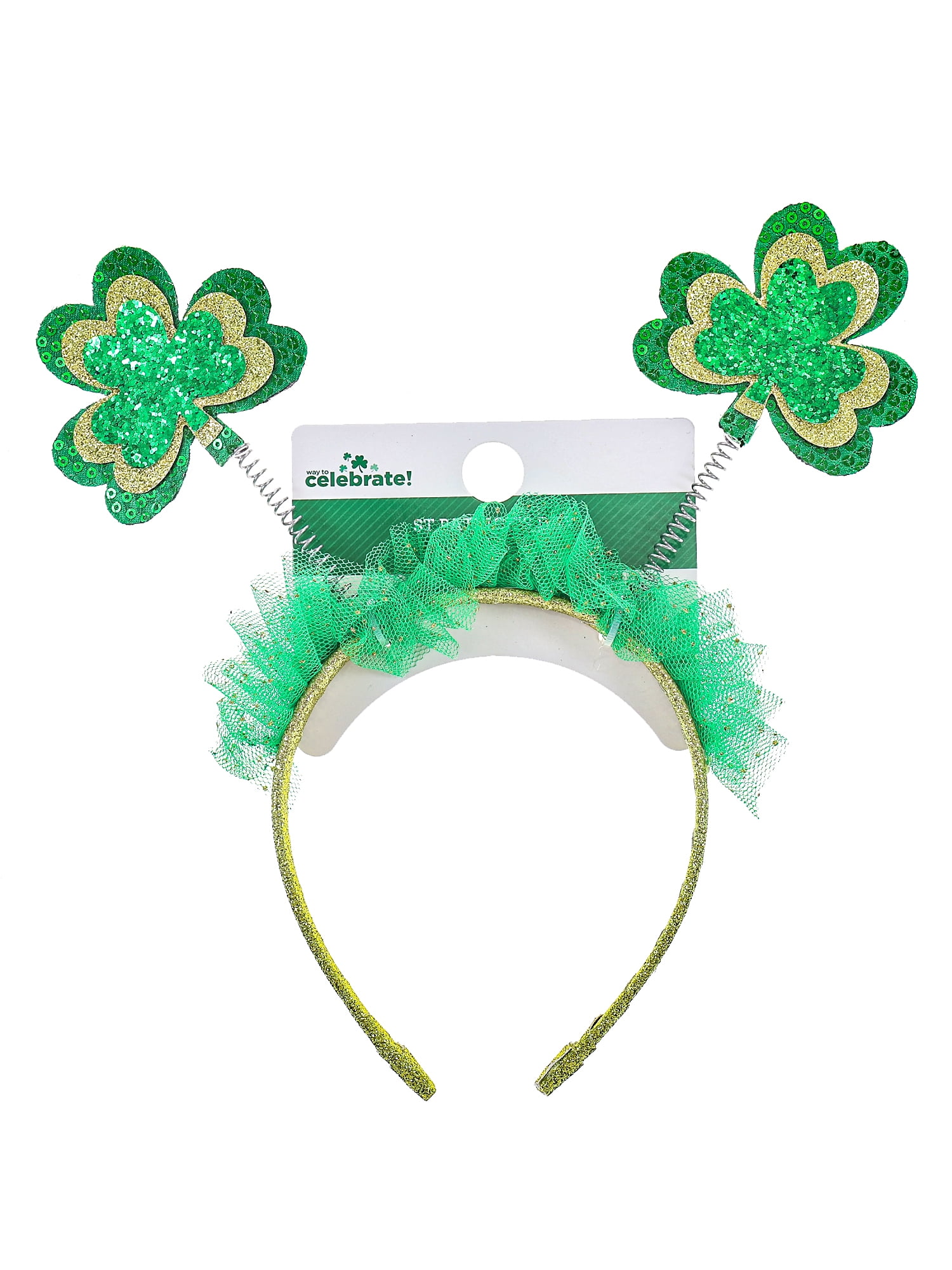 Way to Celebrate St. Patrick's Day Shamrock Headband, 1 Piece