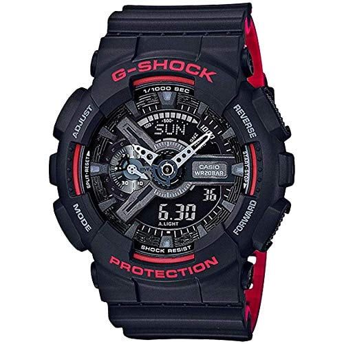 Casio Men's G-Shock GA110HR-1A Black Rubber Quartz Sport Watch