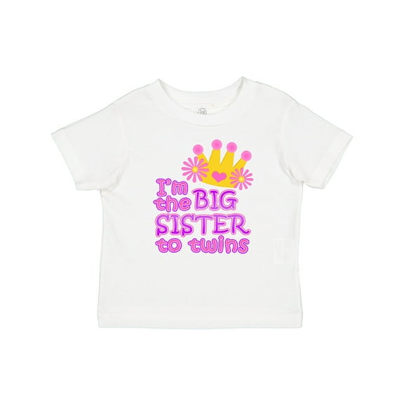 Inktastic I'm the Big Sister to Twins. Girls Baby T-Shirt