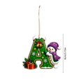 thumbnail image 4 of Yyuenw A to Z Alphabet Christmas Ornaments 3.15"/80mm 2D Acrylic Pendants Hanging Decor for Xmas Tree Wreath Mantel, 4 of 7