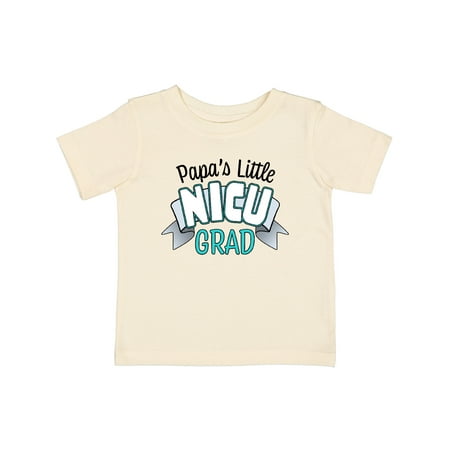 

Inktastic Papa s Little Nicu Grad in Blue with Banner Gift Baby Boy or Baby Girl T-Shirt