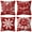 MIX Color-4PCS, variant on Christmas Pillow Covers Christmas Tree Snowflake Decorative Red White Throw Pillow Covers Winter Farmhouse Decoration 18x18 inch