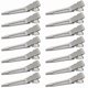 thumbnail image 1 of 50-Pack Silver Metal Hair Clips for Dreads, 1.75" Single Prong Section Clips for Styling and Locking Hair, 1 of 5