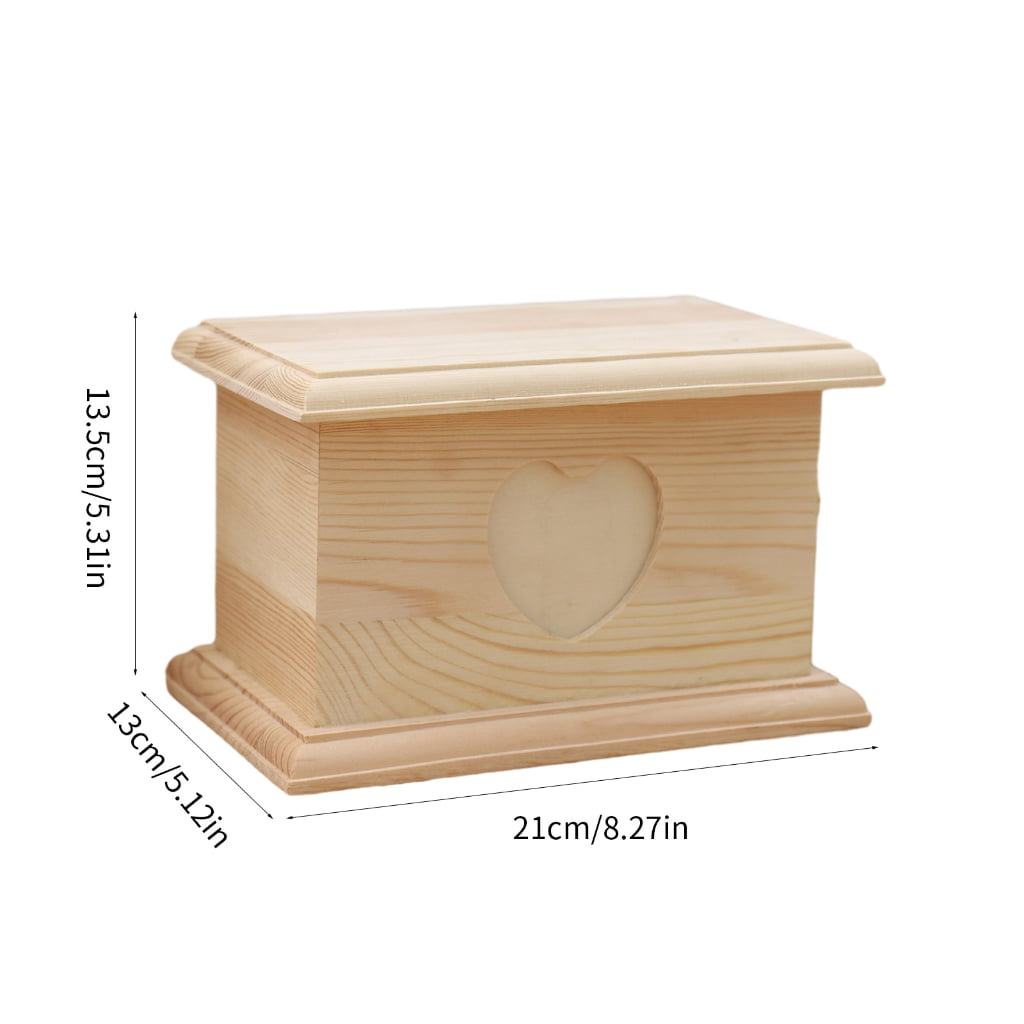 lanema Pet Cremation Urn for Dog Cats Ashes Wooden Dog Memorial Urn Keepsakes Ashes Box