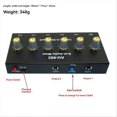 thumbnail image 3 of 6 Channel Audio Mixer Headphone Microphone Mic Amplifier Hub, 3 of 5