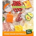 thumbnail image 3 of Rupoun 2 Rolls 11"X 20' Vacuum Sealer Bags for Food, Vacuum Seal Rolls Food Storage Bag, Clear, 3 of 8