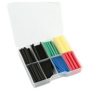 Hyper Tough 120-Piece Red, Yellow, Blue and Green Heat Shrink Tubing Assortment with Clear Storage Case, 7540