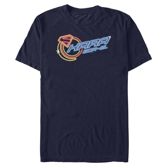 Mens Supergirl Kara Moon Neon Sign T Shirt