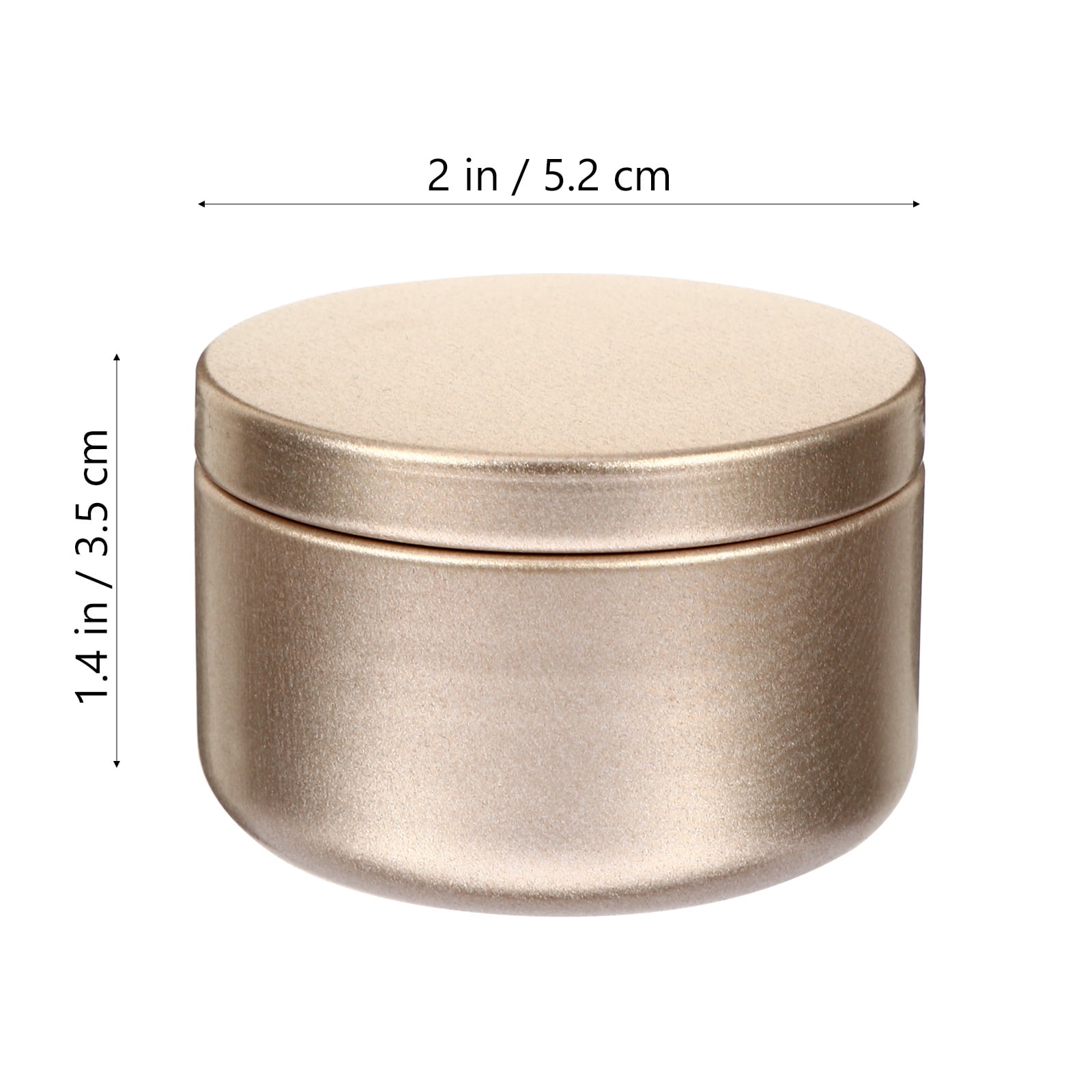 12PCS Metal Candle Tins Candle Container Travel Tins DIY Candle Making Jars 