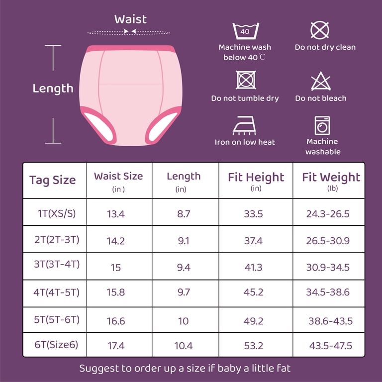 SMULPOOTI Reusable Training Pants 4t-5t for Potty Training and
