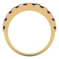 thumbnail image 5 of 1 ctw Wedding Band for Women - 18K Yellow Gold Simulated Alexandrite Stackable Eternity Ring, 5 of 6