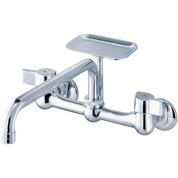 Gerber G0042691 Classics 1.75 GPM Wall Mounted Bridge Kitchen Faucet - Chrome
