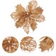 thumbnail image 4 of 1 juego de 12 piezas de adornos navideños para árbol: flores de Nochebuena brillantes, flores artificiales huecas., 4 of 8