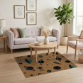 thumbnail image 3 of ODIKA 4'x6' Tan Retro Space Motif With Planets Washable Area Rug Stars For Cosmic Ornamental Balanced Border Layout Pet Friendly, Non-Shedding for Bedroom, Reading Nook, 3 of 7