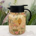 thumbnail image 2 of Maytalsory Glass With Stainless Steel Infuser Set Pattern With Teapots Infuser Yellow 1000ML, 2 of 6