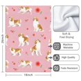 thumbnail image 3 of 2 Pcs Funny Kitchen Towels,Cavalier King Charles Spaniels and Flowers Microfiber Dish Towels,Kitchen Tea Towels,Kitchen Towel Set (18" X 26"), 3 of 3