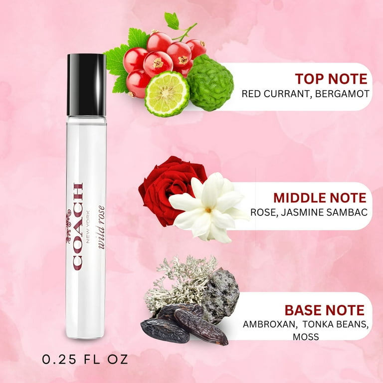 Coach Wild Rose Perfume for Women, Mini EDP Spray Floral