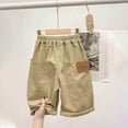 thumbnail image 5 of Kogui Little Boy Shorts Kids Boys Golf Shorts Flat Front Adjustable Waist Kids Uniform Causal Athletic Shorts Pockets Size 7-8 (Khaki,7-8 Years), 5 of 5