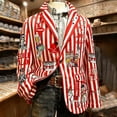 thumbnail image 2 of Abrigo Largo para Hombre, Chaqueta de Vestido Ceremonial de Impresión de Corduro con Bolsillos de Botón, 2 of 4