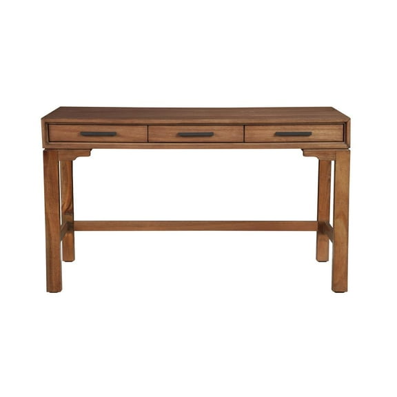 Origins by Alpine Nova Large Wood Desk in Honey Maple (Brown)