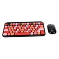thumbnail image 2 of USB Keyboard Mouse, Keyboard Mouse Set Retro Style Ergonomic Design Clear Keycap Font  For Computer Red Black, 2 of 8