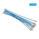 thumbnail image 3 of Cable de Llavero de Alambre de 6 Pulgadas, Anillo de Llave de Acero Inoxidable, Azul, Paquete de 10, 3 of 6