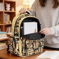 thumbnail image 6 of Xixirimido Black Cat Books Floral Print Backpack for Boys Girls Elementary Middle School Bookbag Kids Lightweight Back Pack Multi Pocket School Bags Large Capacity, 6 of 8