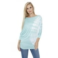 thumbnail image 2 of White Mark Women's Banded Dolman Tie-Dye Top, 2 of 4
