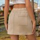 thumbnail image 5 of Faldas para Mujer, Estilo Y2k, Minifalda Vaquera de Cintura Alta, Pantalones Cortos Vaqueros Elásticos Caqui Superficial L, 5 of 7
