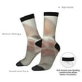 thumbnail image 4 of Bingfone Compression Socks for Women and Men Long Socks for Running Athletic Cycling Nurse- Raindrop Kitten Paw, 4 of 6