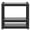 Black, variant on Metal Aquarium Stand, 20-30 Gallon, 3-Tier, 34"W x 18"D x 31"H, Industrial-Grade, Adjustable, Fish Reptile Tank Compatible, Tank Not Included, Home Office