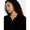 thumbnail image 4 of Time and Tru Women's Pullover Henley Sweater, Sizes XS-XXXL, 4 of 6